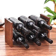 GAGP Portavini Wine Organizer Mensola for controsoffitto Cabinet Cantina controsoffitto Wine Rack 6 Bottiglie capacità Wine Rack impilabile per Qualsiasi bancone o Cantina