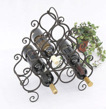 DanDiBo Scaffale Vino JC130060 in Metallo per 10 Bottiglie Porta Bottiglie 52cm Scaffale Bottiglie