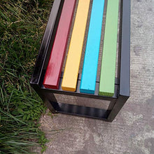 DCCYZ-YJ Sedia for Esterni da Giardino Sedia a 3 posti all'aperto Patio Garden Bench Portico di sede della Sedia con Telaio in Acciaio Costruzione Solida (Size : L100CM*W37CM*H45CM)