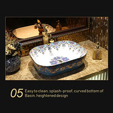 Lavabo in Ceramica -retrò - Rendere ad Alta Temperatura, Resistente all'Usura e allo Sporco, alla corrosione e alle Crepe, per Bagno, WC, Ufficio