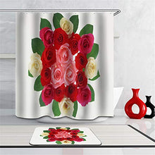LIYAN Combinazione Bagno. Immagini Chiare E Colori Vivaci Rendono Il Tuo Bagno Pieno di Vita. Accessori da Bagno. Rose Belle E Colorate.