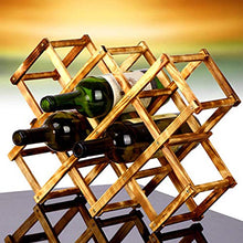 JIAHU - Scaffale da vino in legno, con ripiano autoportante, 10 bottiglie, 1 pezzo