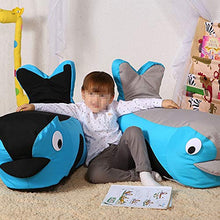 Laishutin Divano Divano Bambino per Bambini con Sacco a Pelo e Divano Piccolo per Soggiorno e Ufficio (Color : Gray Blue, Size : 75 * 30 * 33cm)