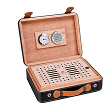 YUTRD ZCJUX Nero Portable Cigar Idratante - portasigari di Corsa con umidificatore e igrometro