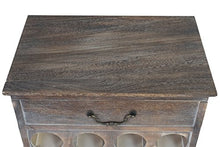 Serie Vintage portabottiglie per vini Lucan legno paulonia 31x48x76cm ~ marrone