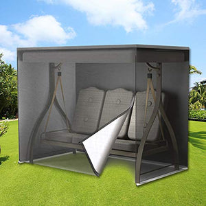 SurfMall Copertura Protettiva per Dondolo 3 Posti da Esterni Copertura per Amaca da Giardino Impermeabile in Poliestere(220 x 170 x 125 cm)