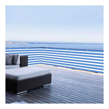 Balcone Protezione Rete per Recinzione Schermata Privacy Parabrezza 150GSM Ombreggiatura 80% per Terrazze All'aperto Parabrezza Solare Veranda della Piscina (Color : Blue White, Size : 1.2x5m)
