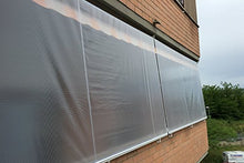 Tenda Antipioggia in PVC retinato Semitrasparente. Larghezza x Altezza (350x200)