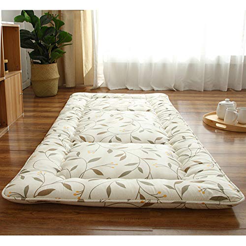 RUYII Tappetini Futon Futon Pieghevoli in Cotone Pieghevole Singolo Doppio Tappetino Tatami per Copriletti Familiari,A-90×190cm