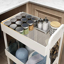 LYM &ripiano di stoccaggio Scaffalature Mobili per Bagno Finitura per Bagno Scaffale per Cucina Carrello per Verdura e Frutta 3 Strati con Ruote Scaffale Mobile Bianco Scaffale di Finitura