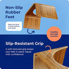 Squatty Potty The Original - Sgabello da bagno con finitura in teak sottile, 17 cm