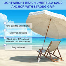GIKPAL Porta Ombrellone da Spiaggia, Base Ancoraggio Ombrellone Antivento Picchetto Punta Ombrellone Antiruggine per Giardino Spiaggia, 40 x 10 x 7 cm