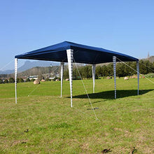 Hengda 3x6m Tenda da Giardino, Protezione UV Gazebo da Festa Blu Impermeabile per Fiere,Feste e Mercati