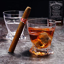 creatività Whiskey Vetro, 270 Ml Sigaro di Vetro, Cristallo di Vetro Insieme del Vino, Adatto A Whisky, Vino Rosso E Brandy, Padre del Regalo Uomo