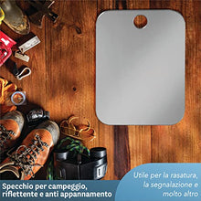 Shave Well Specchio Trucco e Rasatura Company - Specchio Doccia Antiappannamento, Infrangibile, Maneggevole, Portatile - Specchio Senza Cornice - Include Catena per Appenderlo