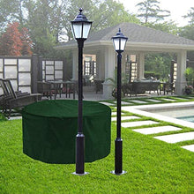 Fodere Per Mobili Da Giardino Impermeabile Verde, Copertura Per Tavolo Circolare, Fodere Per Mobili Da Giardino Copertura Per Set Da Pranzo All'aperto In Tessuto Oxford Resistente Allo Strappo Imperme