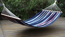 Amaca doppia per giardino in cotone 280 g/mq con asse in legno 200x150 Cm