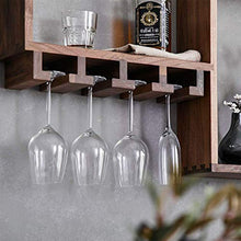 Scaffale da Parete Ristorante Appeso Portabottiglie Ripiano Portaoggetti in Legno Massiccio Decorazione Creativa Supporto J1120, HJJ