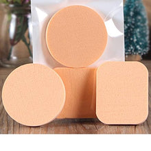 Spugna per cipria, 1 spugna rotonda + 1 spugna rettangolare soffio, cuscino d'aria soffio di bellezza viso spugna soffio per cipria, cipria per trucco, fondotinta, creme per il corpo, cipria