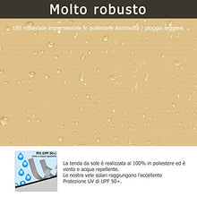 TOPLUS Sunnest Life Tenda a Vela Parasole Rettangolare Protezione Raggi UV per Giardino, terrazza, Campeggio (3 * 4 Beige)