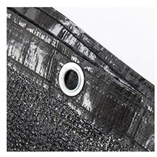 AOHMG Telone Ombreggiante, 85% Frangisole Frangivista Bordo Nastrate con Occhielli Rete Ombreggiante/Ombra, per Kennel Barn Piscina,Black_4x6m/12x18ft