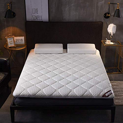 LJYY Tappetino, Coprimaterasso da Pavimento Coprimaterasso Futon Coprimaterasso Morbido Pieghevole Spessore Pieghevole-B King Size 150x200cm (59x79 Pollici)