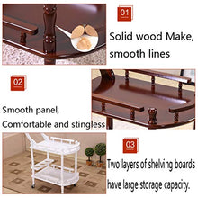 WY&WY Carrello da Bar Cucina Multifunzione rotolamento Carrello a Carrello di stoccaggio con Ruote e Maniglie per Cucina Trucco Bagno,b,80cm