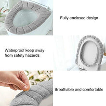 CJJCJJ Morbido Bagno Water Seat Cover Cuscino da Chiusura più Caldo (Gray)