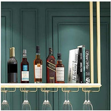 zyl Portabicchieri da Vino sospeso mensola portaoggetti Decorativo portabicchieri Capovolto in Acciaio Inox portabicchieri in Acciaio Inox Porta Calice (Dimensioni: 120 * 35 cm)