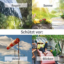 PRIMA GARDEN Balcone Privacy e Protezione dal Vento 500 x 90 cm | Resistente alle intemperie e ai Raggi UV, Idrorepellente e Resistente agli Strappi | Opaco, con Cordino di 12 m (Bianco Sporco)