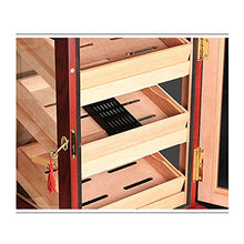 Zhongwei - scatola di sigari Armadietto per sigari - sigaro umidificatore di legno di sigaro scatola di sigari di legno di cedro umidificante armadietto idratante sigaro scatola di sigari di grande ca