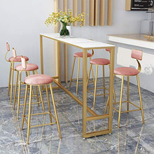 Sedia da Pranzo Sgabelli Alti Contatore della Cucina per la Colazione Sgabelli da Bar Sedute in Velluto Sedie da Bar Gambe in Metallo Color Ferro Dorato, Sgabelli da Bar Sgabelli Alti Rosa