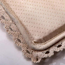 XHNXHN Cuscini per sedie Quadrati Traspiranti, Cuscini per sedili in Pizzo Sgabello da Esterno per Interni Cuscini per sedie da Pranzo Antiscivolo Imbottiti universali Blu B 40x40cm (16x16In)