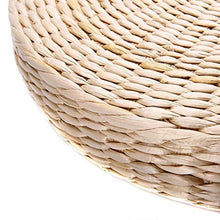 RUYII Tatami Fatto A Mano del Cuscino della Sedia di Yoga della Sedia di Yoga del Pavimento del Cuscino Fatto A Mano Rotondo della Paglia 2 Cuscini,2PCS+60cm