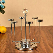 WJJ Portavini Parete Vintage Acciaio Inossidabile Wine Glass Gancio, Elegante Cremagliera di Vetro di Asciugatura/Bicchieri di Vino Cremagliera/Calici Holder Bagagli con 6 Ganci for Molteplici Usi