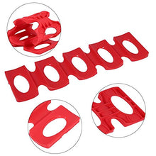 Tappetini per bottiglie di vino in silicone per birra, lattine per frigorifero antiscivolo, supporto per rack, per barbecue, cucina domestica, rosso