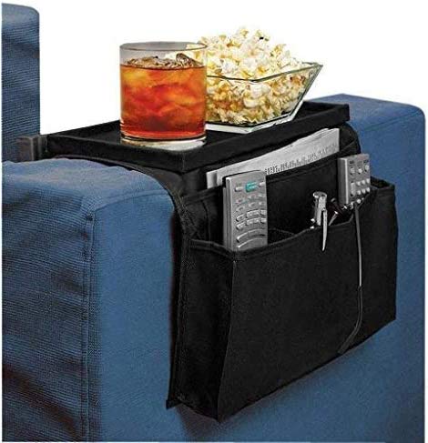 Poltrona Caddy, divano bracciolo organizzatore telecomando TV telecomando del divano vassoio Caddy sedie divano bracciolo ARM Tidy organizzatore tasche portaoggetti poltrone tavolo Storage Bag