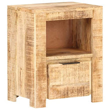 vidaXL Comodino Arredamento Comò Tavolino Notte Arredo Stand Tavolinetto Mobili Camera Letto Cassettiera Madia Legno di Mango Grezzo Massello