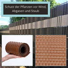 KADAX Nastro per recinzione in resina Technorattan, 19 x 255 cm, 10 colori, strisce di protezione dalla privacy, rullo per la privacy, paravento per balconi, terrazze, recinzioni da giardino (miele)