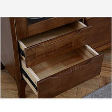 Credenze Torre di stoccaggio del comò con 2 cassetti e 1 Armadio, Armadio di stoccaggio per Living Room (Color : Coffee, Size : 40x50x131cm)
