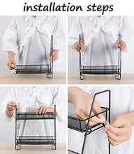 LYM &ripiano di stoccaggio Mensole da Cucina, Iron Art Doppio Strato Rack di Finitura Rack di archiviazione Desktop Rack da Cucina Scaffale di Finitura (Color : 2#)