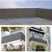 Balcone Sole Paralume Copertura dello Schermo Balcone per Coprire Il Balcone Shield Cover Methen Recint Pandarbreen per Porchs Deck Patio (3'x16.5 '),Grigio