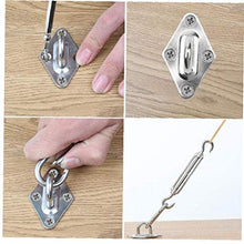 NaisiCore Tenda a Vela Kit di Fissaggio, 1 Set Heavy Duty Parasole Sail Kit di Fissaggio, Acciaio Inox 304 Parasole Sail Fissaggio Accessori Hardware Kit, M6 Heavy Duty Tenda l'insieme del