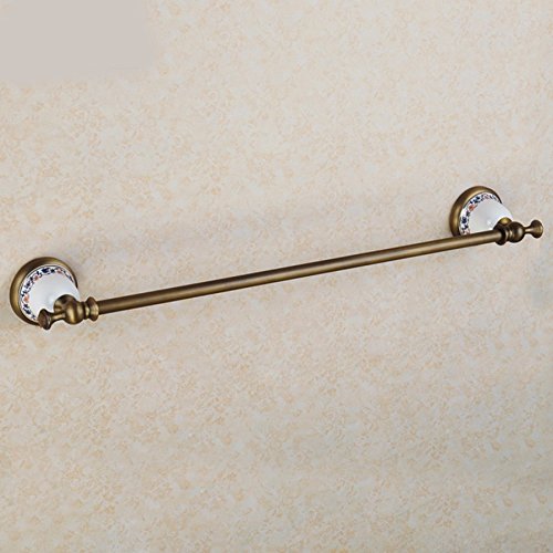 MBYW Portasciugamani Moderno e Minimalista Alto carico Portasciugamani Elegante da Bagno Mensola portaoggetti Porta salvietta, Tutto in Rame, unipolare, Stile retrò, Ceramica