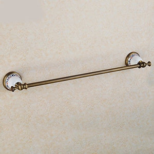 MBYW Portasciugamani Moderno e Minimalista Alto carico Portasciugamani Elegante da Bagno Mensola portaoggetti Porta salvietta, Tutto in Rame, unipolare, Stile retrò, Ceramica