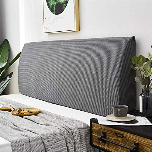 Copri/Copertura Testata Letto Matrimoniale Elastica Fodera, Decorazione Per Camera Da Letto, Copertura Antipolvere Copritestata Del Letto Matrimoniale,LightGray-190~210CM