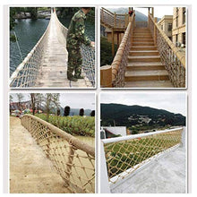 MFLASMF Rete di Sicurezza Protezione per Balcone Rete da Arrampicata per Bambini, Rete di Isolamento a Rete sicura Corda di Canapa Impermeabile, Scale per balconi Giardino Sport all'Aria a