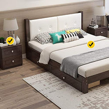 H-CAR Comodino in Legno massello Armadietto Moderno Semplice, Comodino Camera da Letto con armadietto