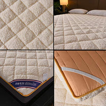 QXTT Materasso Futon, Materasso Letto Futon Matrimoniale E Singolo Pieghevole E Arrotolabile Materassi da Terra Alto 10cm Futon Trapuntato Salvaspazio per Campeggio Balconi Picnic,White-90 * 190cm