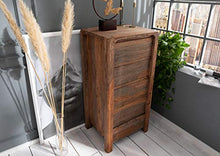 MASSIVMOEBEL24.DE Cassettiera in legno sheesham - oliato/grigio 60x50x120 BUENO #2003